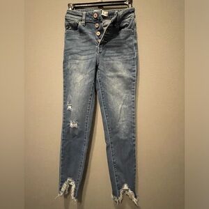 KanCan Sz 24 High Rise Button Fly Skinny Jean